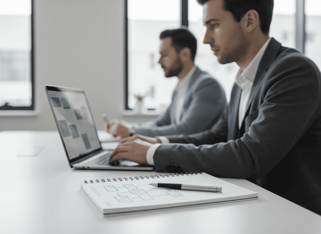 Team working on workflows